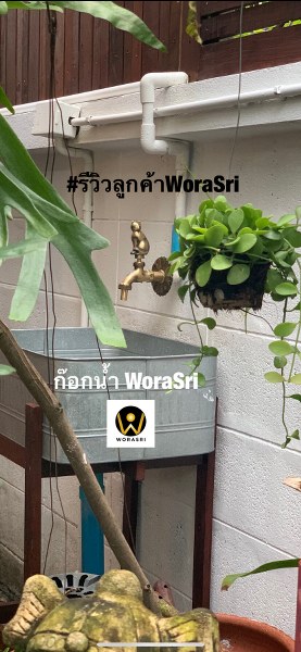 Cat brass faucet garden