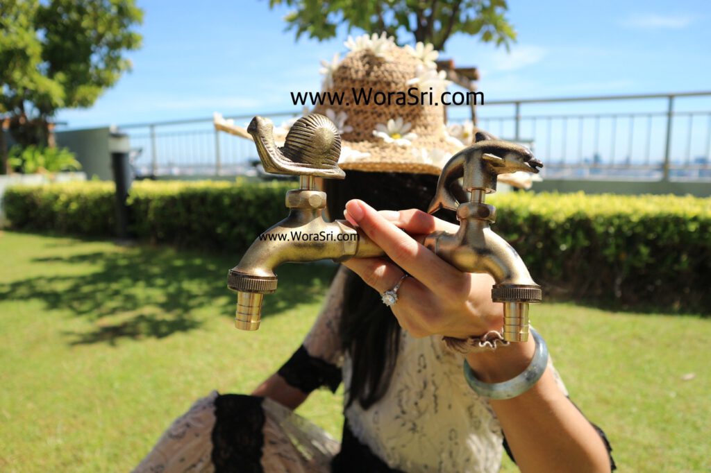 ก๊อกน้ำล้างพื้นนักษัตรติดผนัง