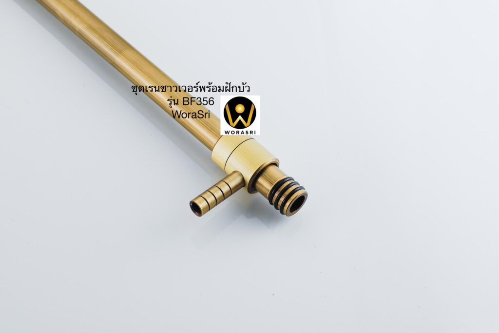 BF356 Rain and handheld shower antique brass color bathroom (8)