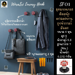 ตะขอแขวนลอฟท์ติดผนัง หัววาลว์ SF01 Pipe Hook