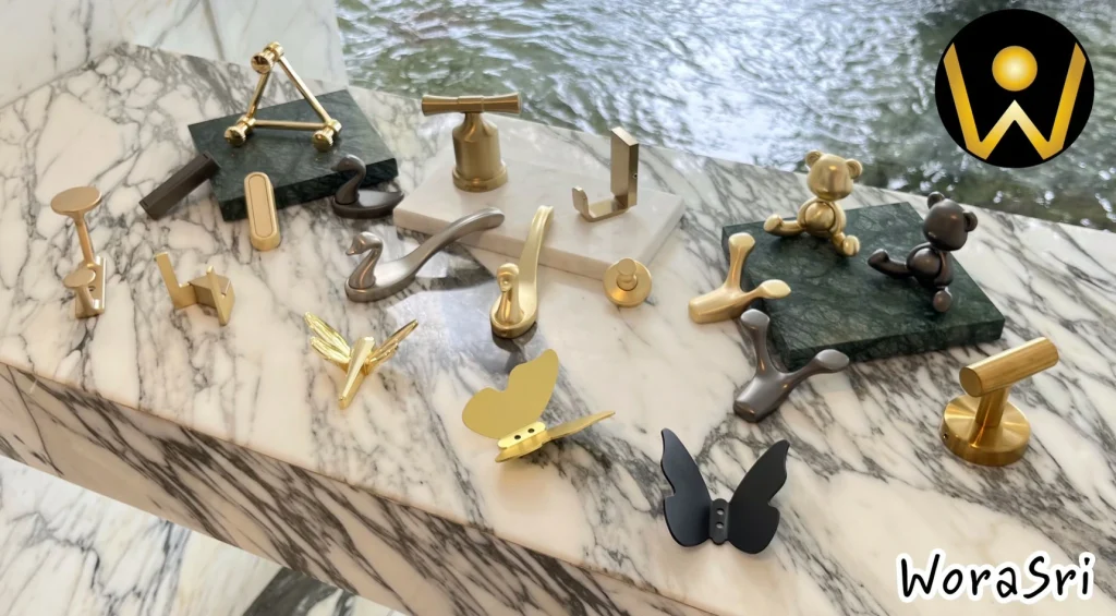 ตะขอห่วงฮุคราวที่แขวนผ้าติดผนังตกแต่งบ้านคาเฟ่ร้านอาหาร