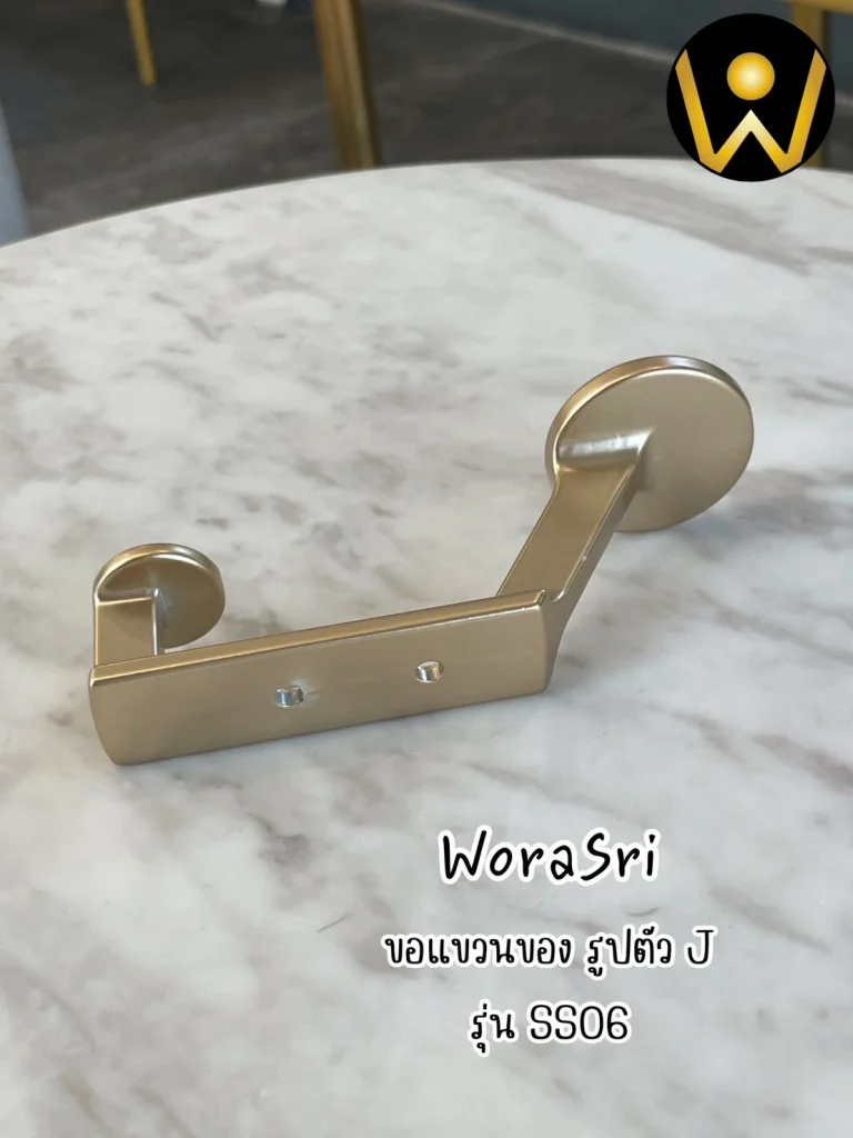 ss06 ฮุคตะขอสแตนเลสติดผนังที่แขวนผ้าเช็ดตัวในห้องน้ำ