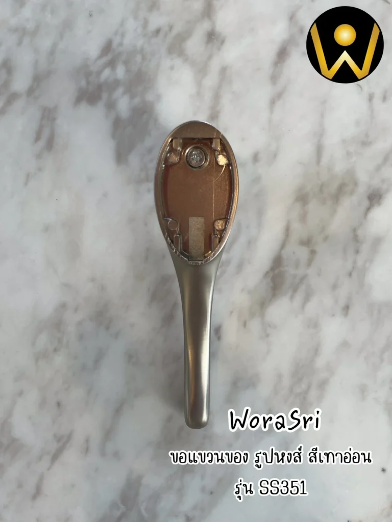 SS351 อุปกรณ์แขวนห้องน้ำตะขอห่วงผ้าติดผนังพับเก็บได้สีทองใช้โชว์ร้านคาเฟ่