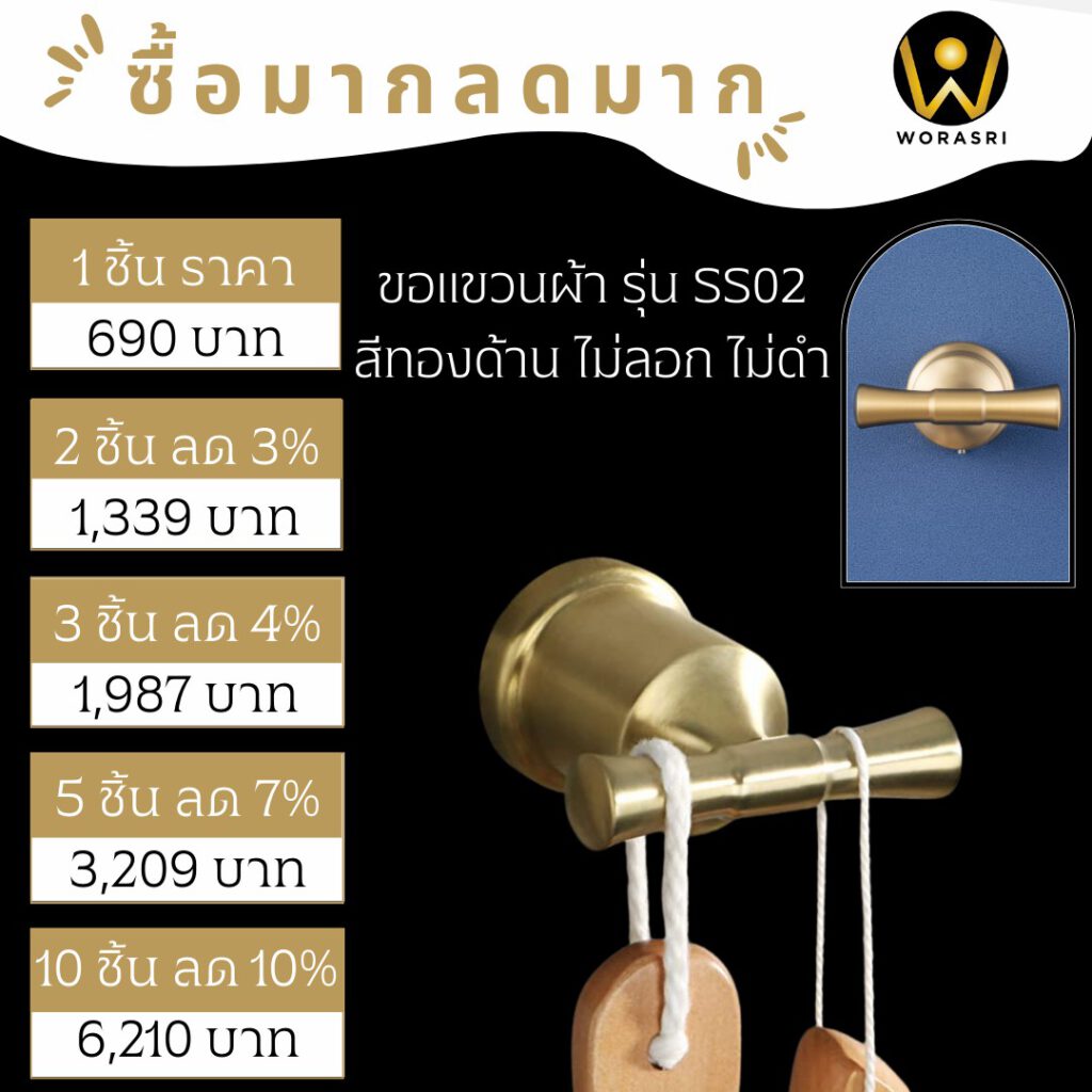 ที่แขวนผ้าเช็ดมือติดผนังตะขอฮุกเกี่ยวของอเนกประสงค์ในห้องครัว