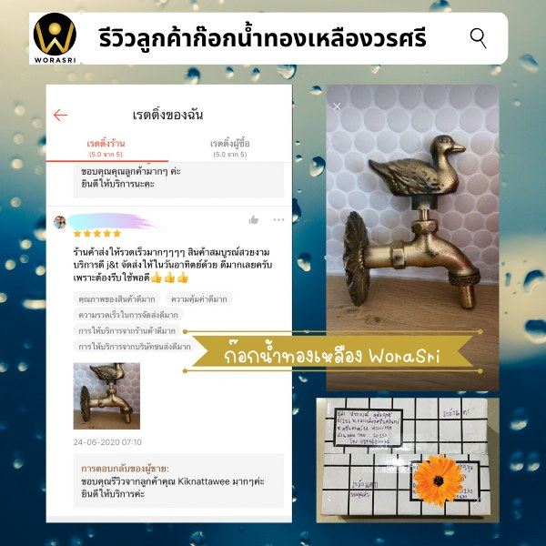 ก๊อกน้ำโบราณรูปสัตว์เป็ดนักษัตรทองเหลืองแท้ติดผนังจัดสวนตกแต่งสนามล้างพื้น